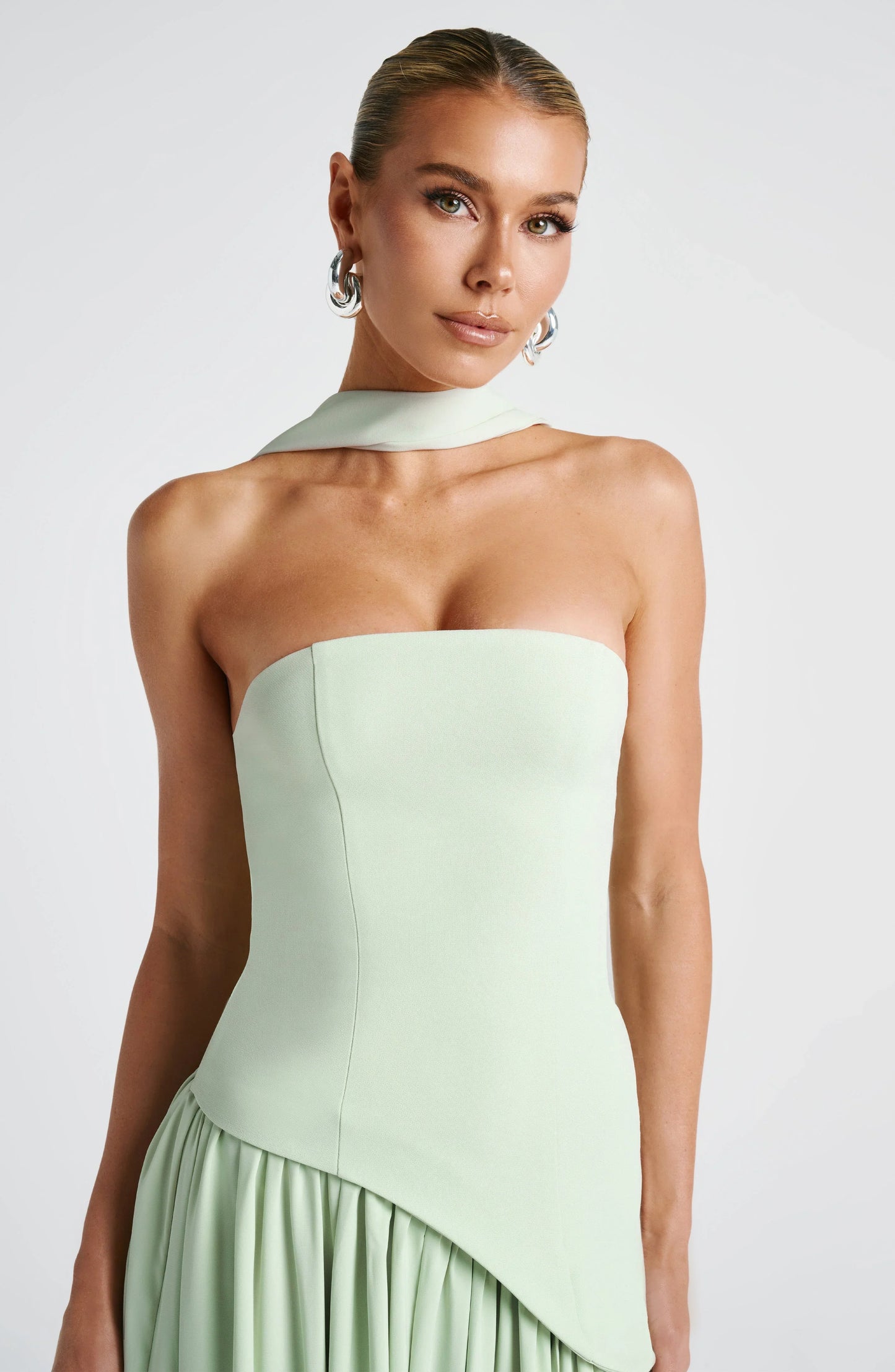 Robe Longue Femme Bustier Corset Fente Haute