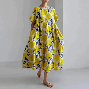 Robe Florale Élégante pour Femme - Confort et Décontraction