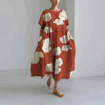 Robe Florale Élégante pour Femme - Confort et Décontraction