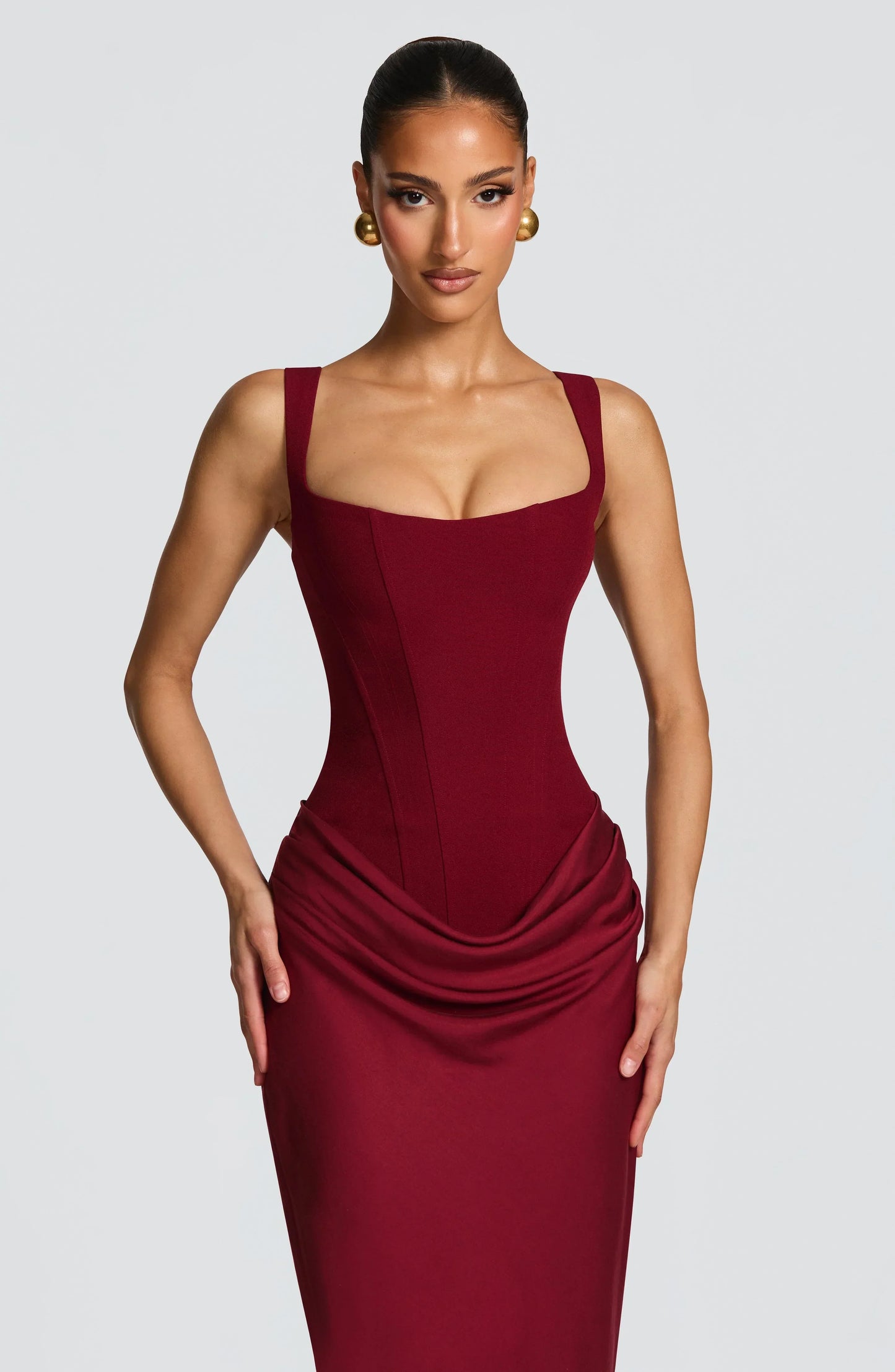 Robe Moulante Femme Soirée Mariage Coupe Ajustée