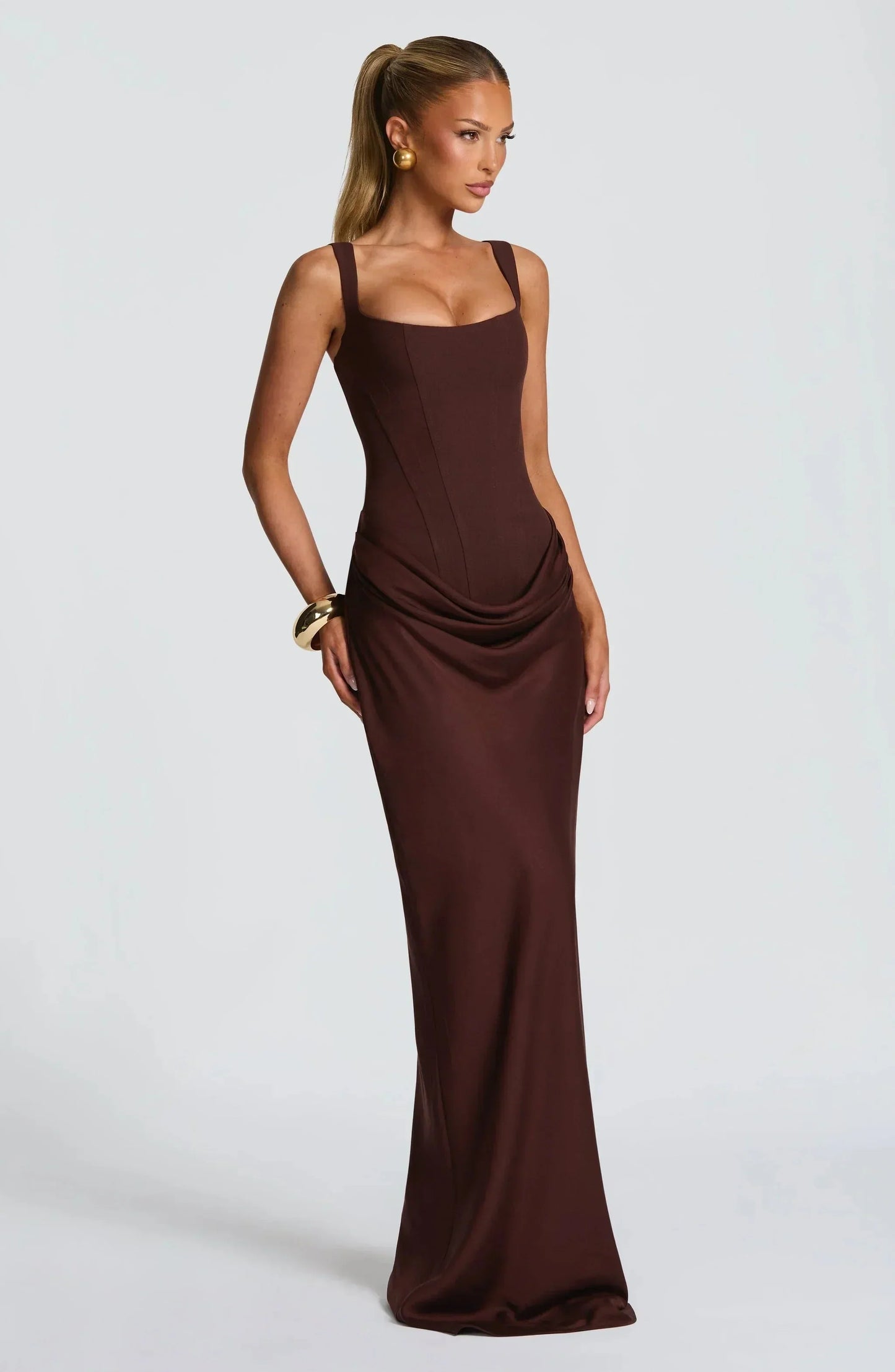 Robe Moulante Femme Soirée Mariage Coupe Ajustée