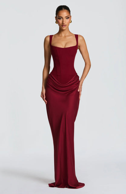 Robe Moulante Femme Soirée Mariage Coupe Ajustée