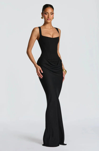 Robe Moulante Femme Soirée Mariage Coupe Ajustée