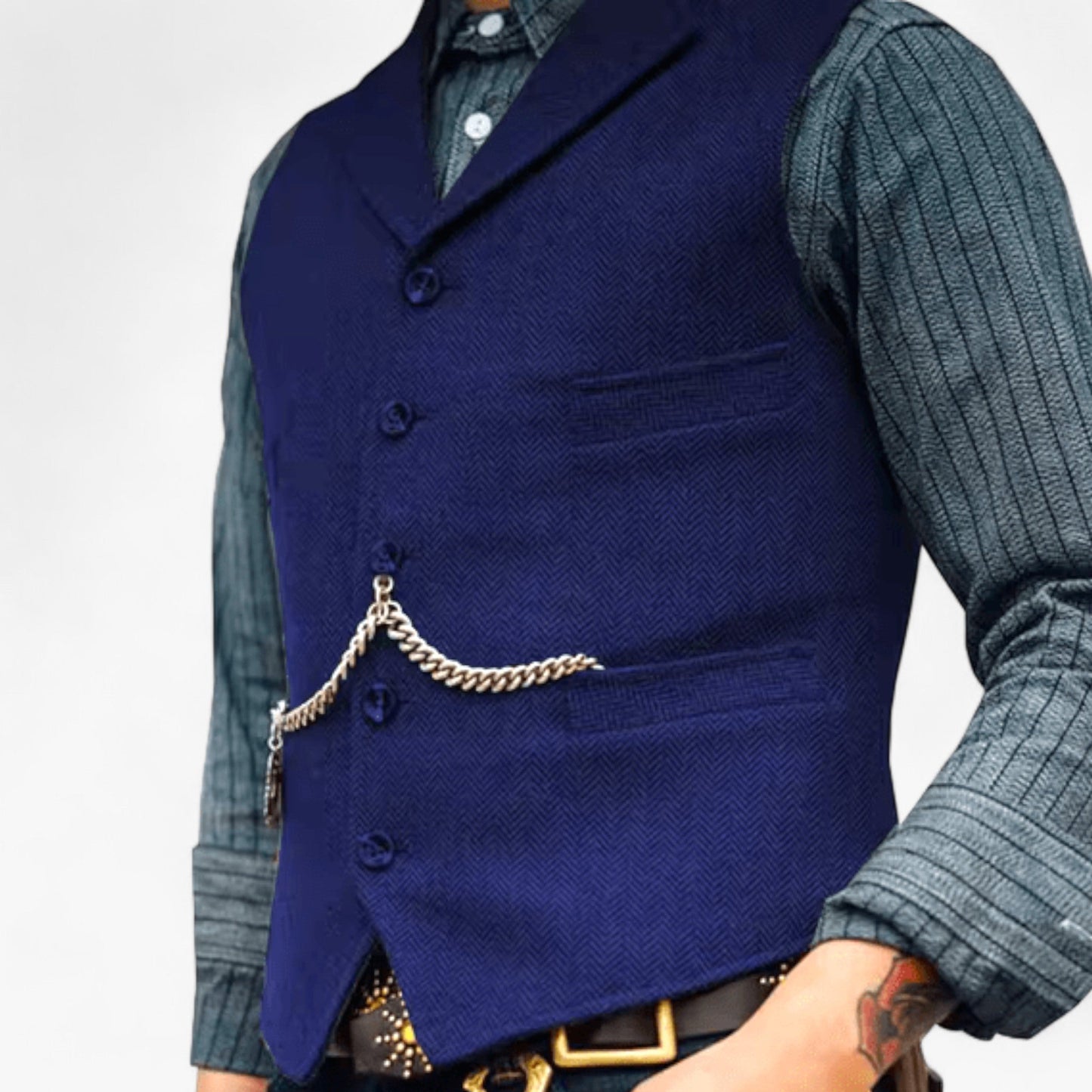 Gilet Classique Femme Élégant avec Poches