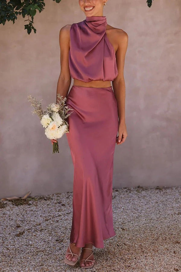 Robe Cocktail Femme Élégante Décolletée