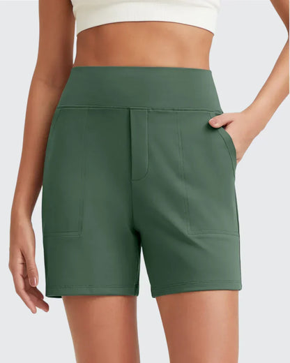 Short Femme Taille Haute Poches Profondes Pratiques