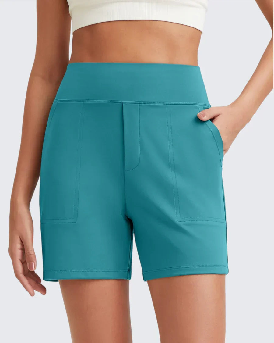 Short Femme Taille Haute Poches Profondes Pratiques