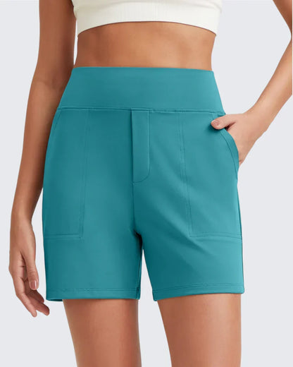 Short Femme Taille Haute Poches Profondes Pratiques
