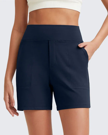 Short Femme Taille Haute Poches Profondes Pratiques
