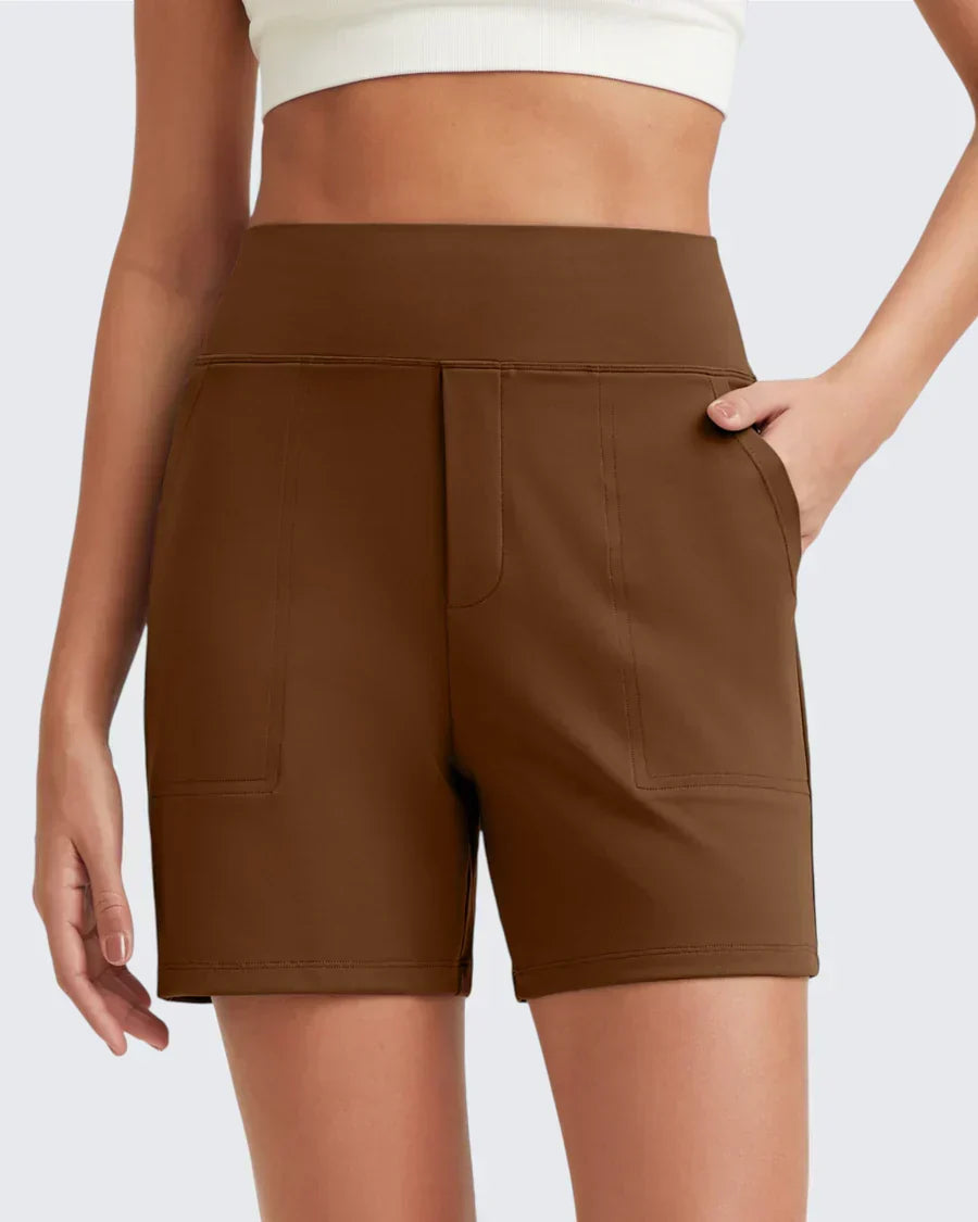 Short Femme Taille Haute Poches Profondes Pratiques