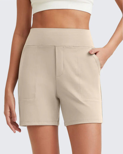 Short Femme Taille Haute Poches Profondes Pratiques