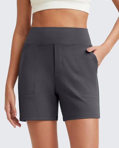 Short Femme Taille Haute Poches Profondes Pratiques