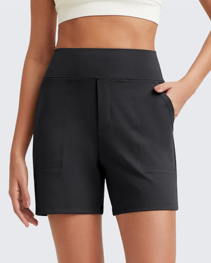 Short Femme Taille Haute Poches Profondes Pratiques