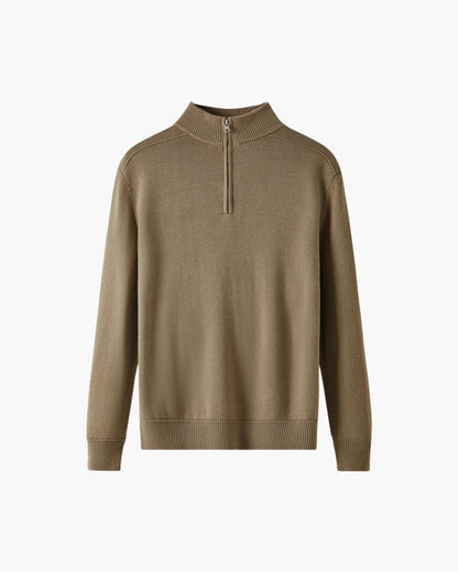 Pull Homme Col Montant en Laine Mérinos Chaud