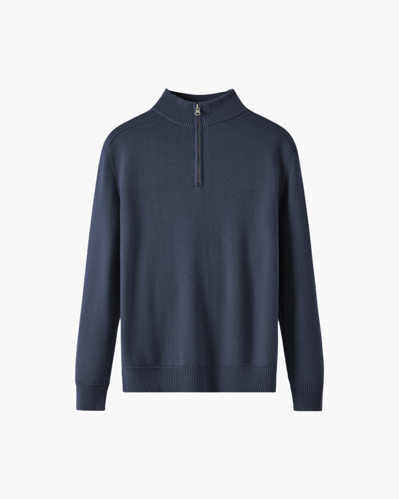 Pull Homme Col Montant en Laine Mérinos Chaud