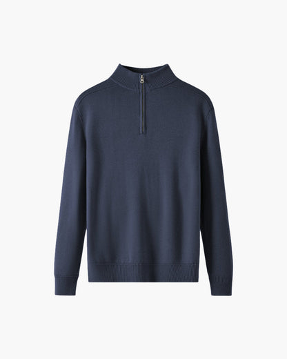 Pull Homme Col Montant en Laine Mérinos Chaud
