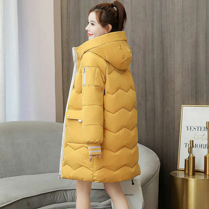 Manteau Hiver Femme Capuchon Doublé et Élégant