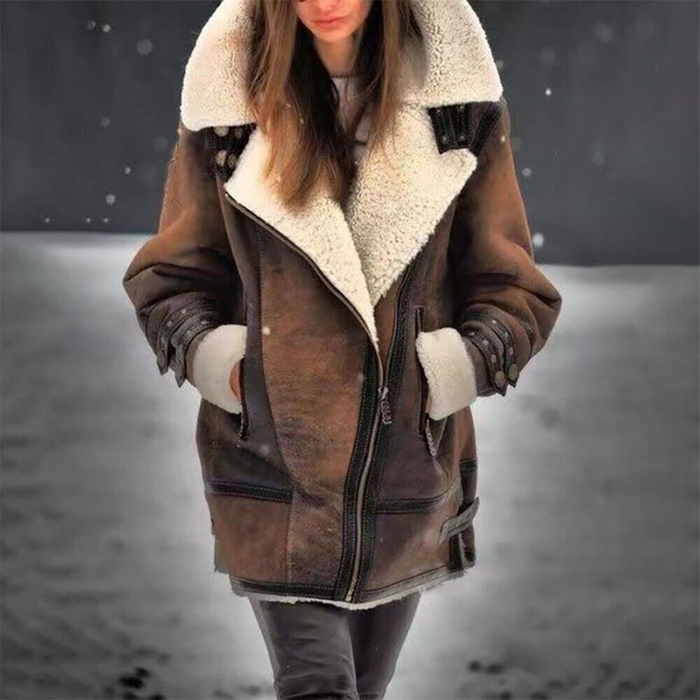 Manteau Femme Grande Taille Hivernal avec Poches et Capuchon