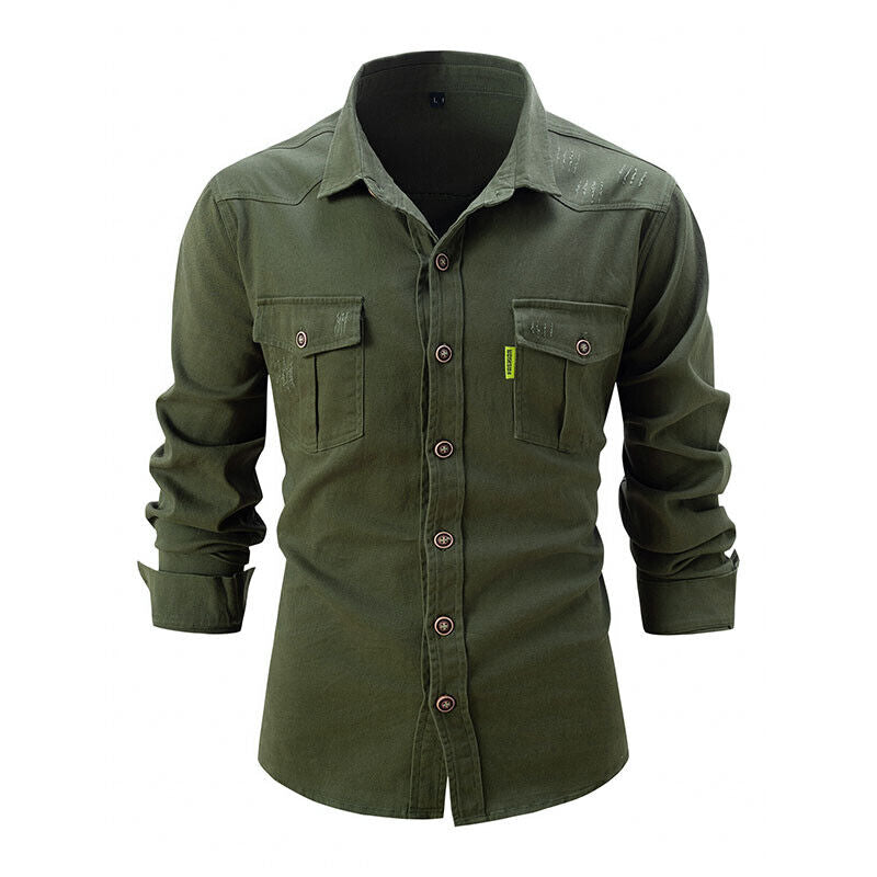 Chemise Homme Coton Robuste pour Quotidien