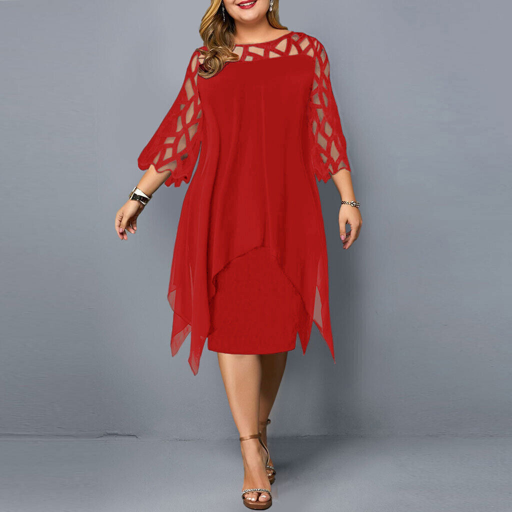 Robe imprimée fleurs élégante taille plus