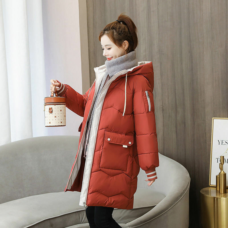 Manteau Hiver Femme Capuchon Doublé et Élégant