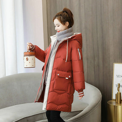 Manteau Hiver Femme Capuchon Doublé et Élégant