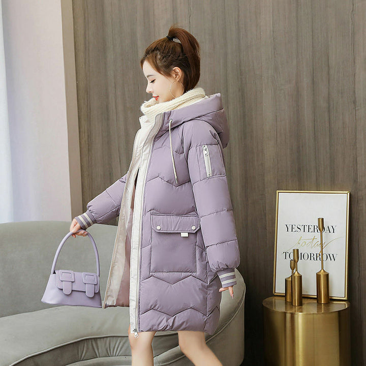 Manteau Hiver Femme Capuchon Doublé et Élégant