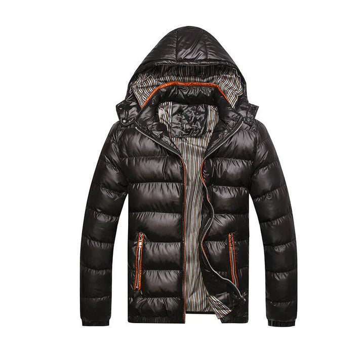 Sweat à Capuche Homme Sport Zippé Noir - PanierRoyale