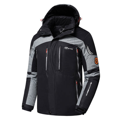 Veste Ski Homme Capuche Manches Longues Réchauffante - PanierRoyale