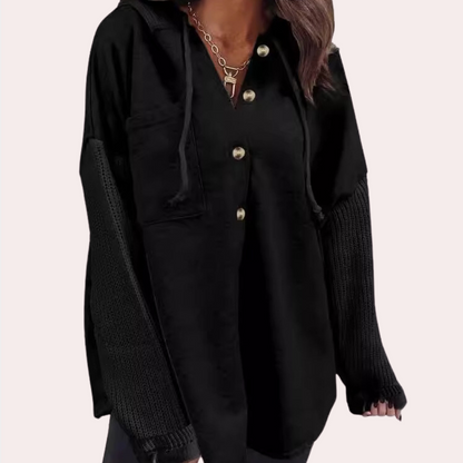 BEVERLY - Haut à Capuche Boutonné pour Femmes