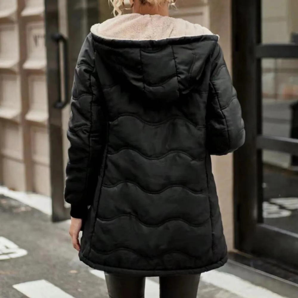 Veste d'Hiver Élégante Noire - vue 2
