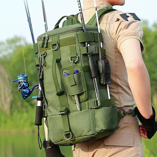 Sac de Pêche Étanche avec Porte-Cannes Résistant - PanierRoyale