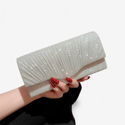 Sac à Main Glamour Pailleté avec Chaîne Or