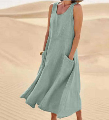 Robe Décontractée en Coton pour Femme au Quotidien