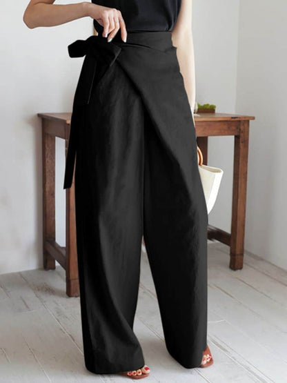 Pantalon Taille Haute Chic avec Poches Cachées - PanierRoyale