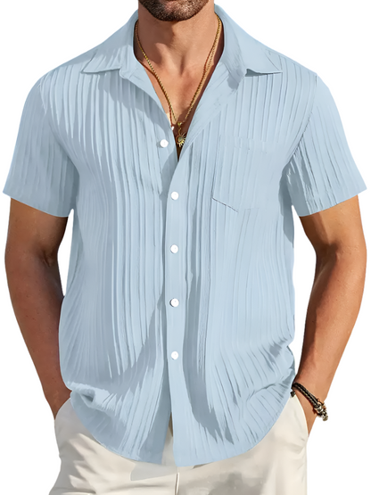 Chemise Homme Manche Courte Été Léger