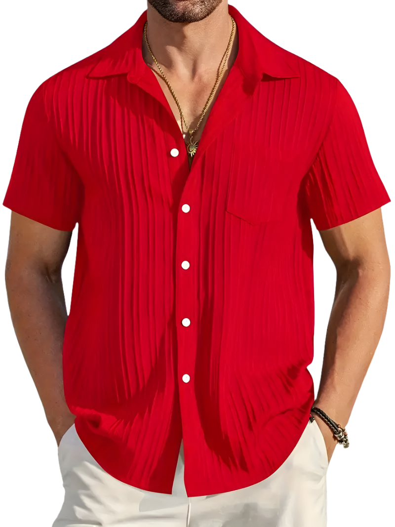 Chemise Homme Manche Courte Été Léger
