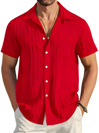 Chemise Homme Manche Courte Été Léger