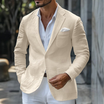 Veste Homme Beige Élégante pour Travail