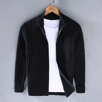 Cardigan Homme Laine Mélangée Chaud et Confortable