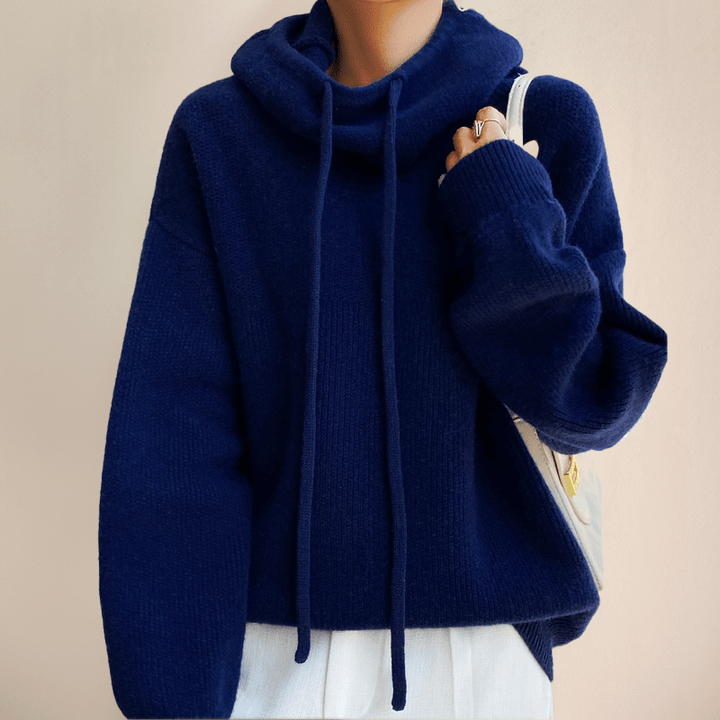 Pull Capuche Tricoté Doux et Chaud - vue 3