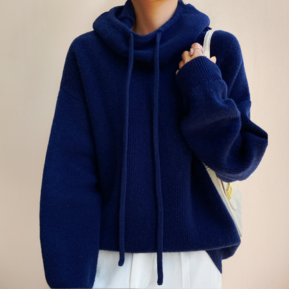 Pull Oversize En Cachemire Pour Femme | Col Roulé