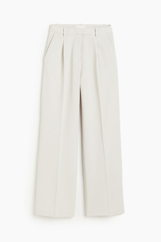 Pantalon Femme Droit avec Plis sur le Devant - BerlinGlamour