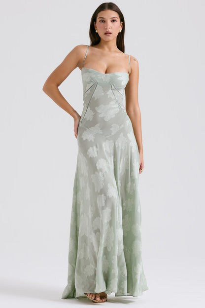 Robe de Soirée Chic en Dentelle avec Bretelles Réglables