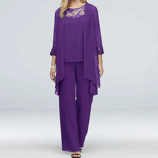 Robe Femme Ensemble Trois Pièces Chic et Élégant - PanierRoyale