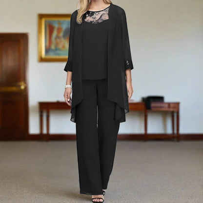 Robe Femme Ensemble Trois Pièces Chic et Élégant