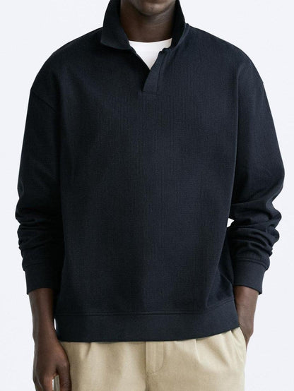 Pull Beige Col Rond Élégant et Décontracté