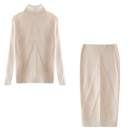 Ensemble Deux Pièces Femme Hiver Chaud et Élégant