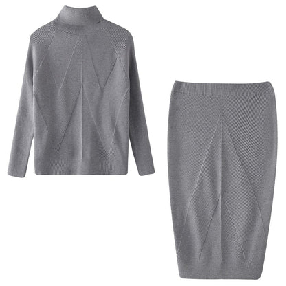 Ensemble Deux Pièces Femme Hiver Chaud et Élégant