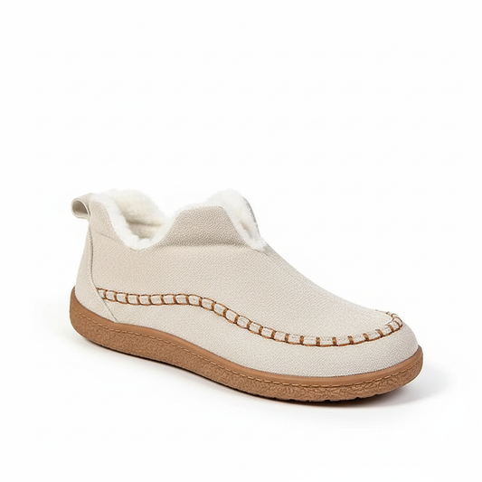 Bottes Femme Chic à Talon Plat avec Doublure Fausse Fourrure - PanierRoyale